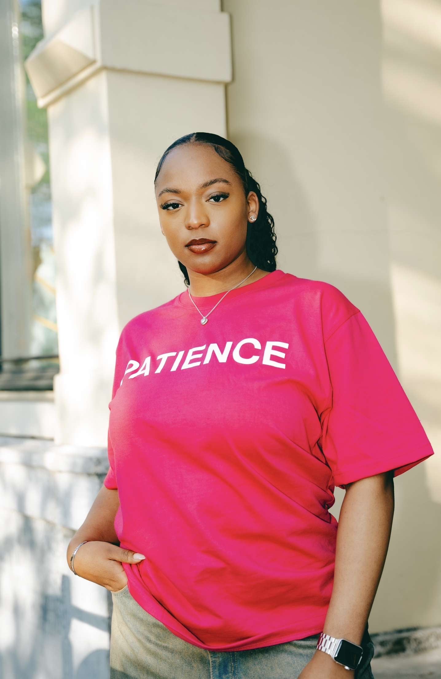 PATIENCE PINK TSHIRT