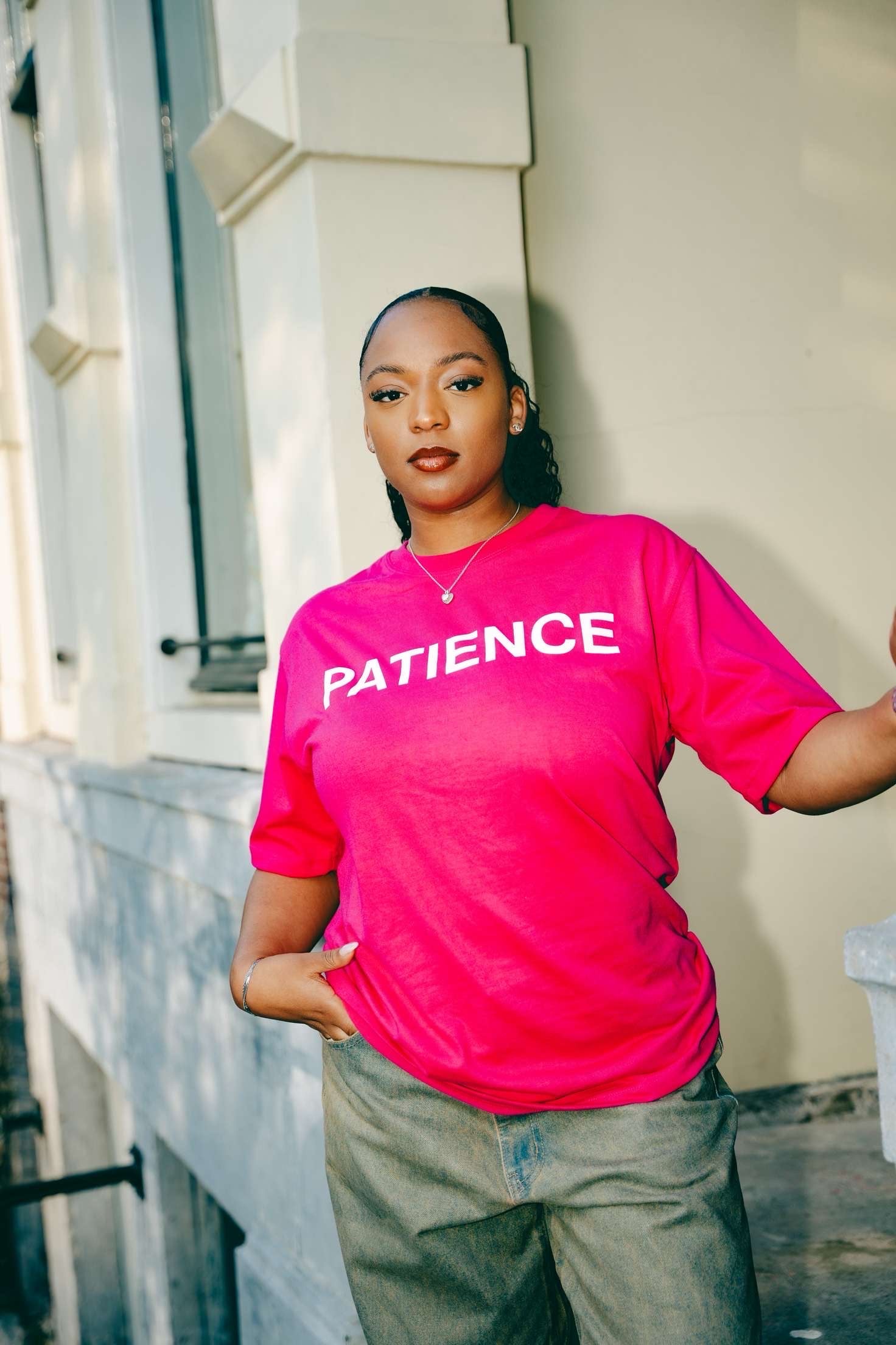 PATIENCE PINK TSHIRT