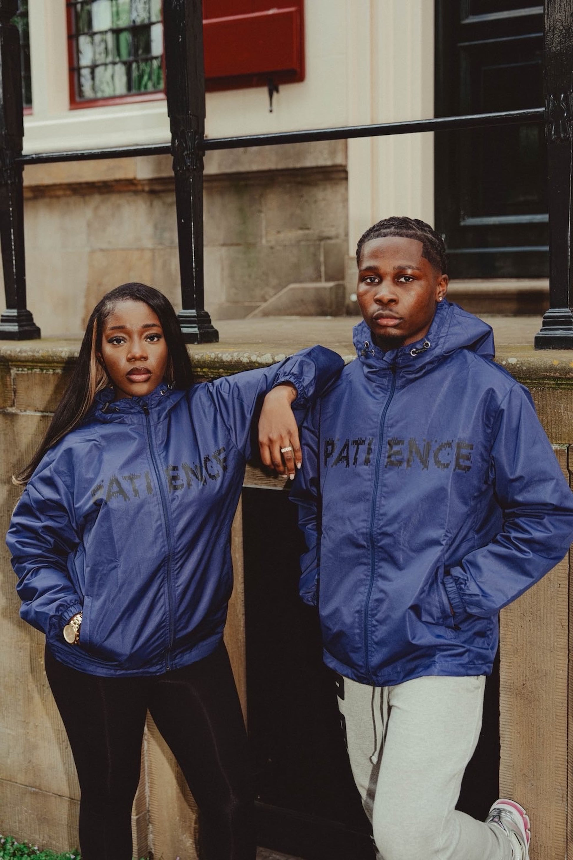 Patience Dark Blue Windbreaker