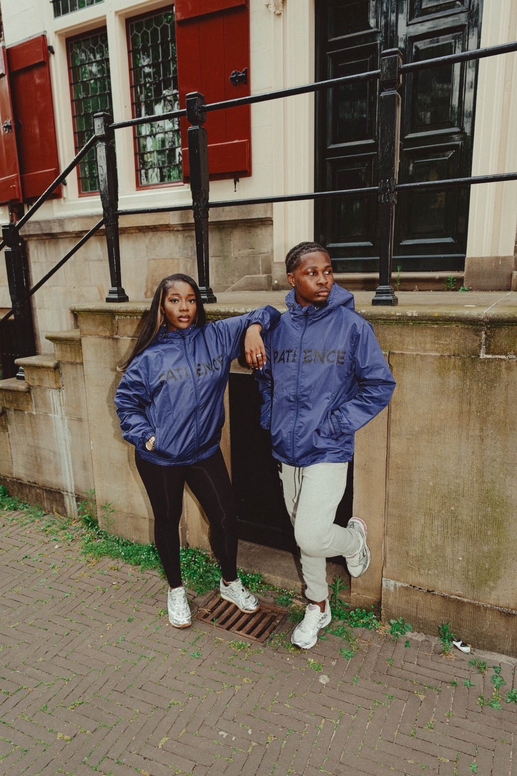 Patience Dark Blue Windbreaker