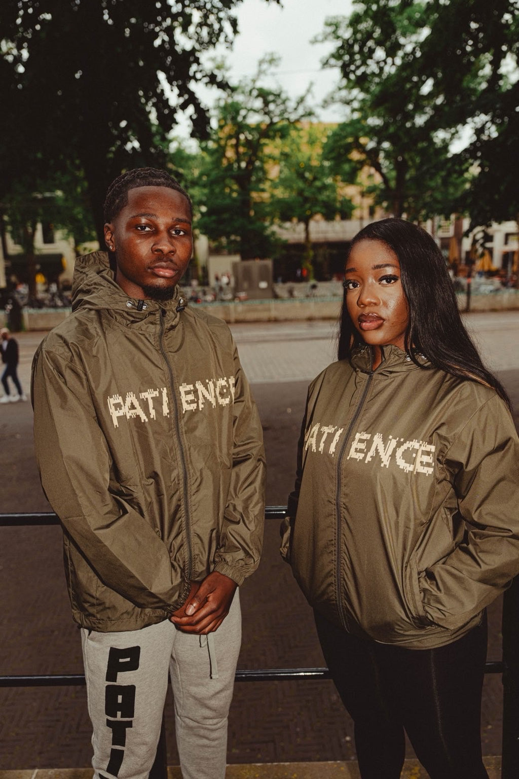 PATIENCE OLIVE GREEN WINDBREAKER