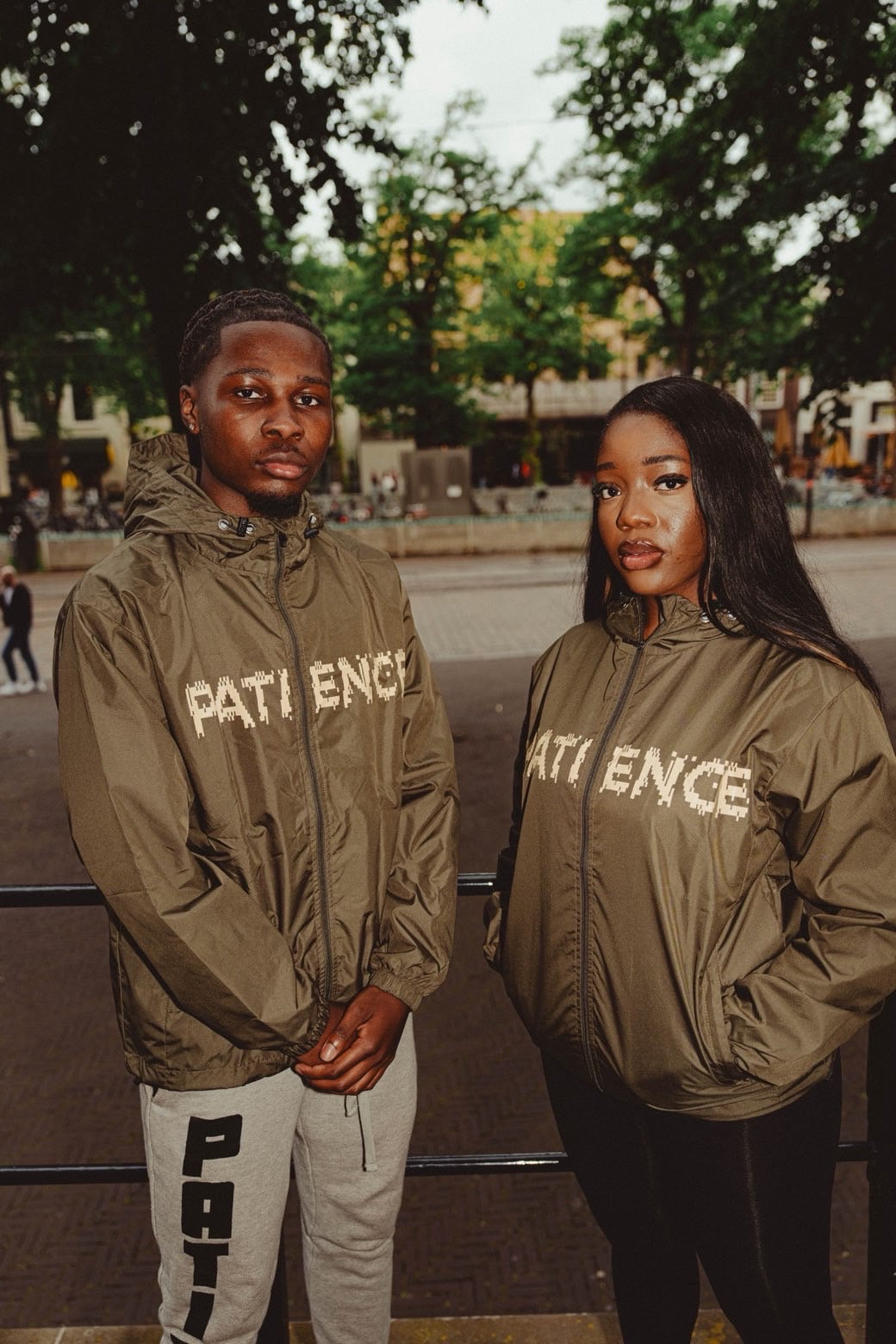 PATIENCE OLIVE GREEN WINDBREAKER