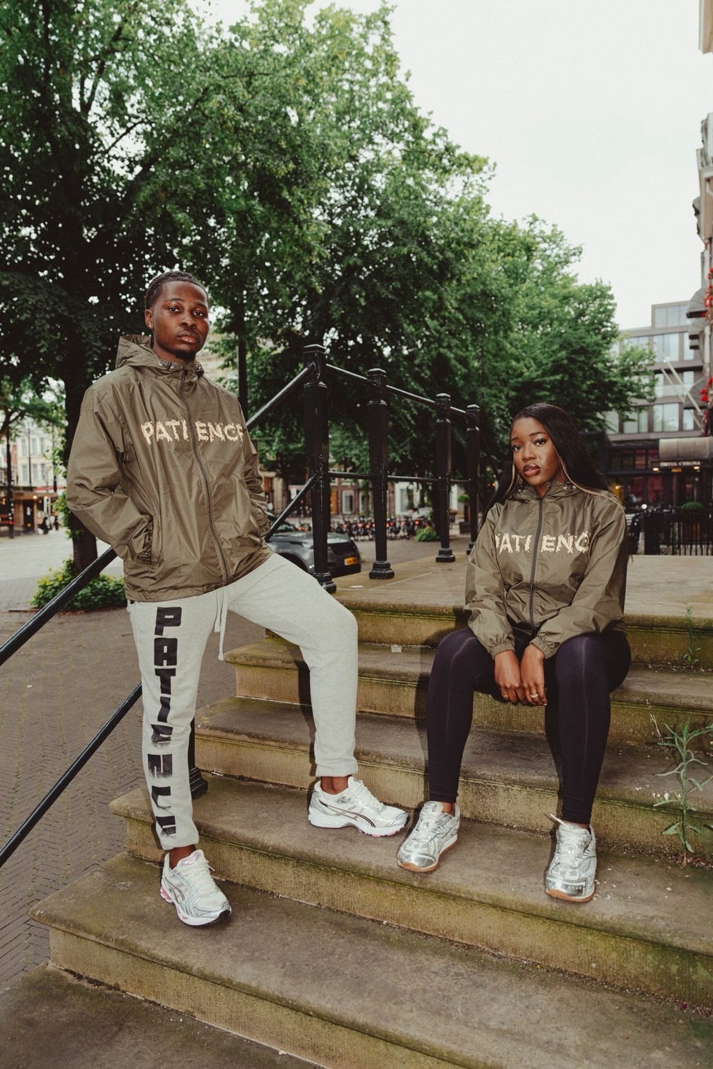 PATIENCE OLIVE GREEN WINDBREAKER