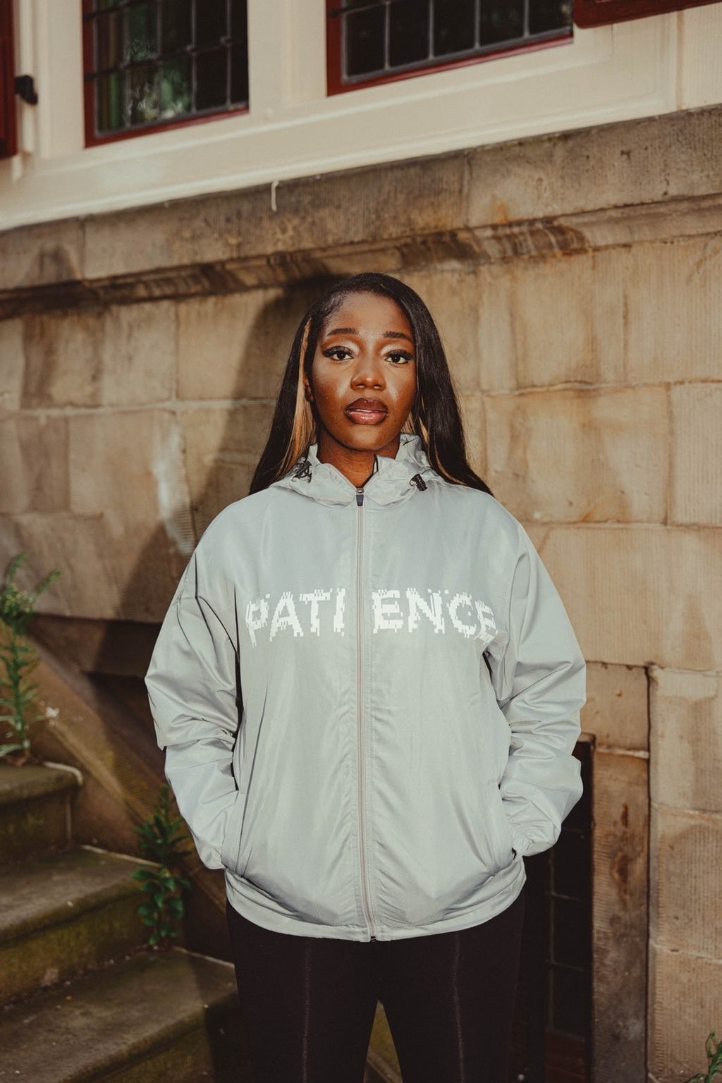 PATIENCE GREY WINDBREAKER
