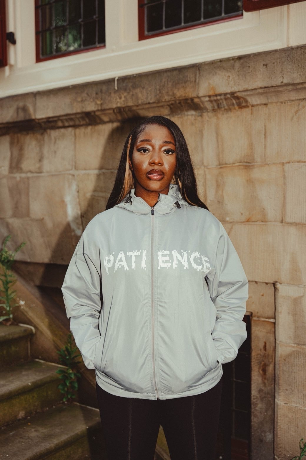 PATIENCE GREY WINDBREAKER