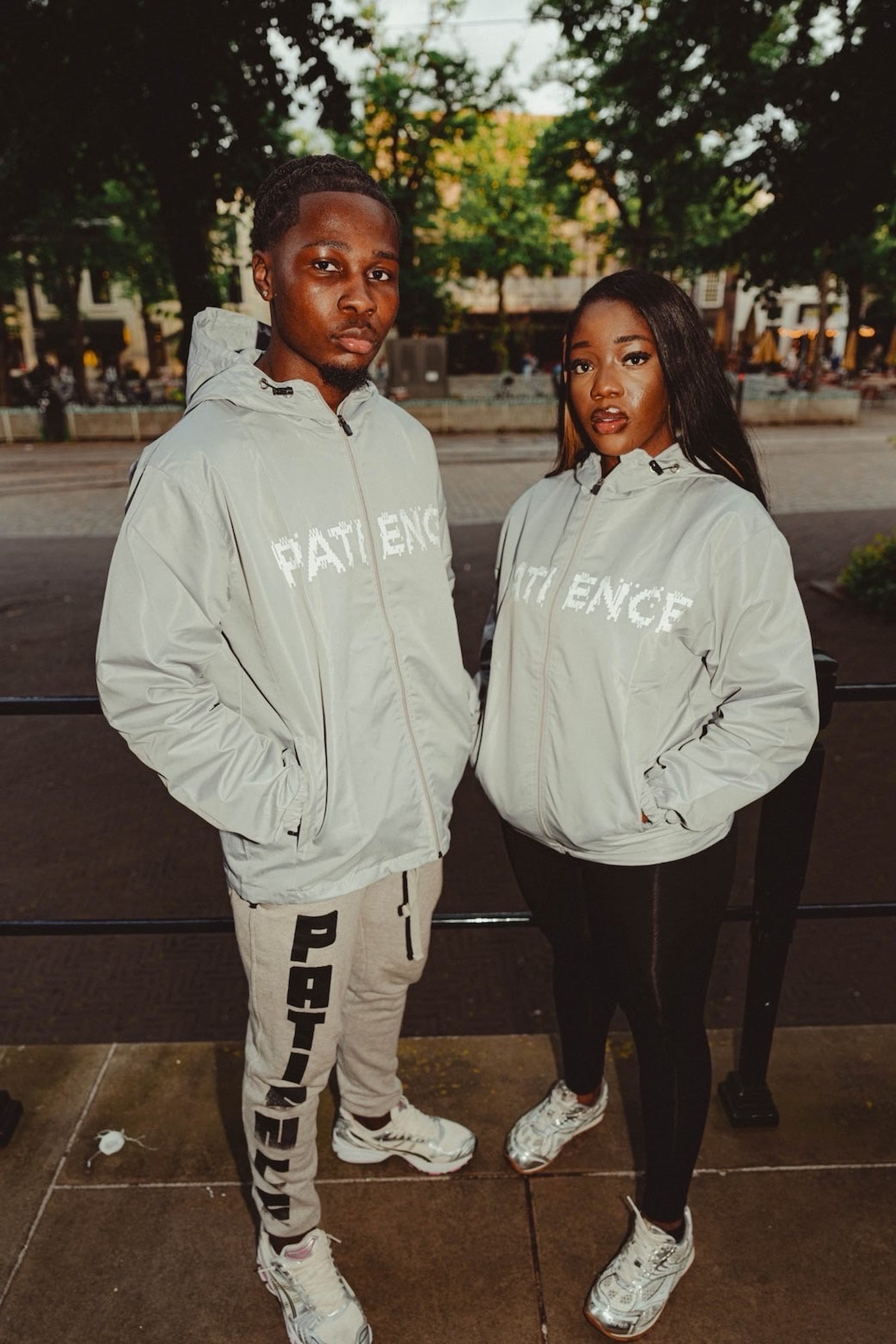 PATIENCE GREY WINDBREAKER