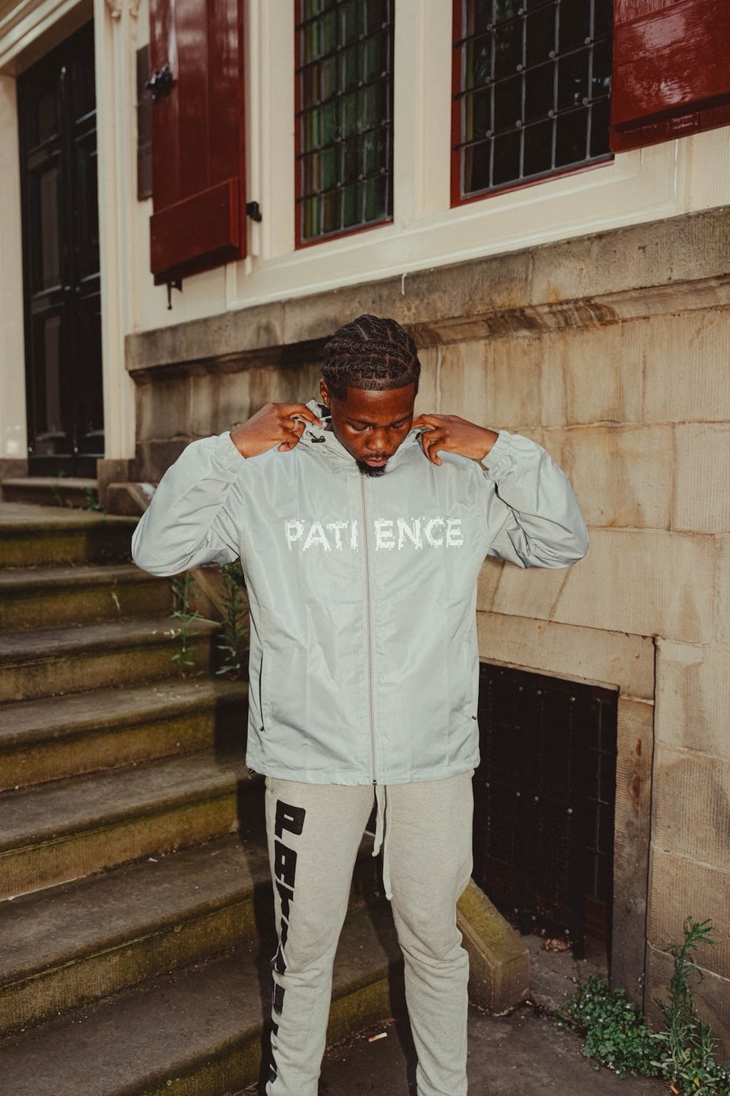 PATIENCE GREY WINDBREAKER