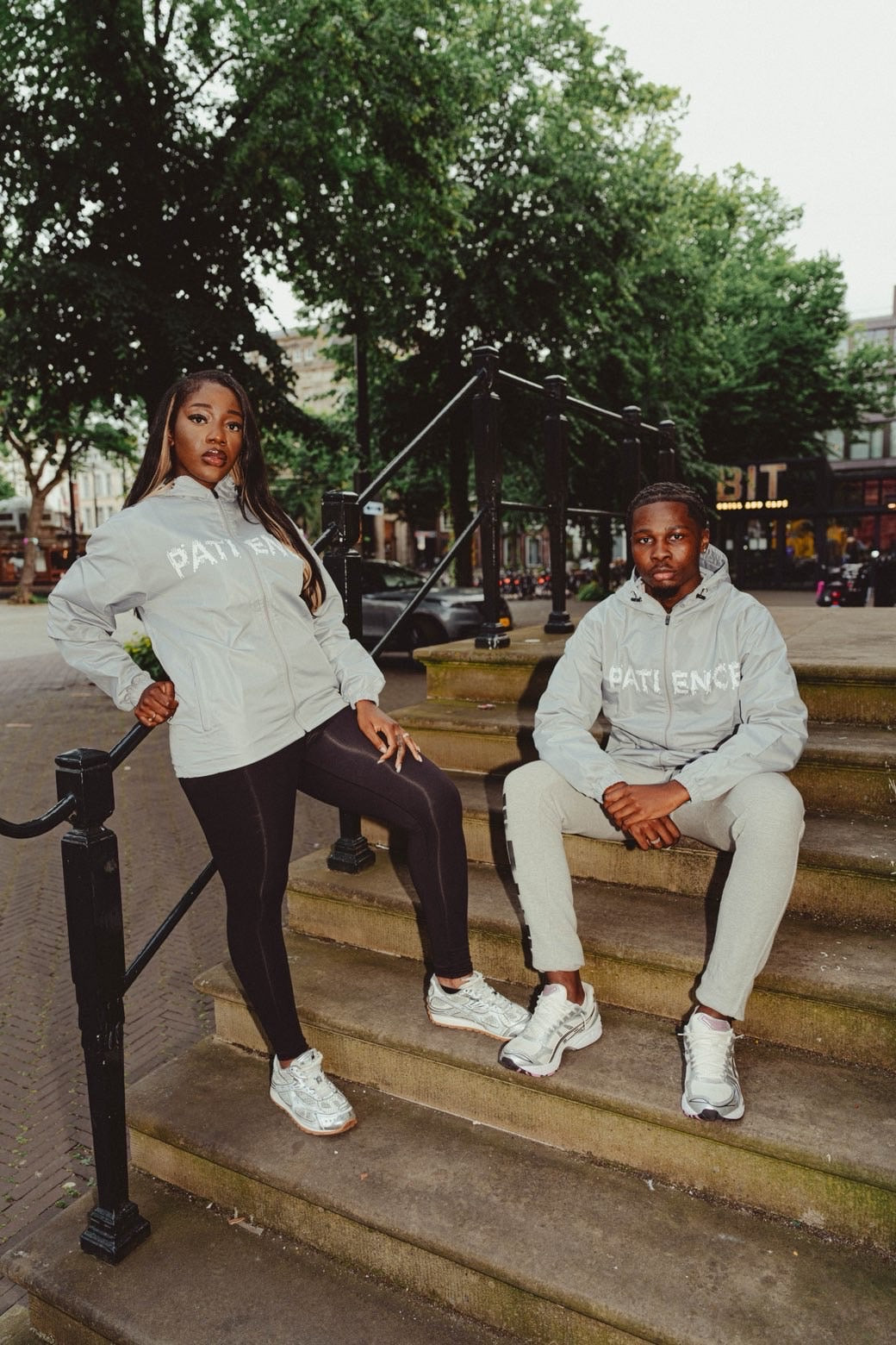 PATIENCE GREY WINDBREAKER