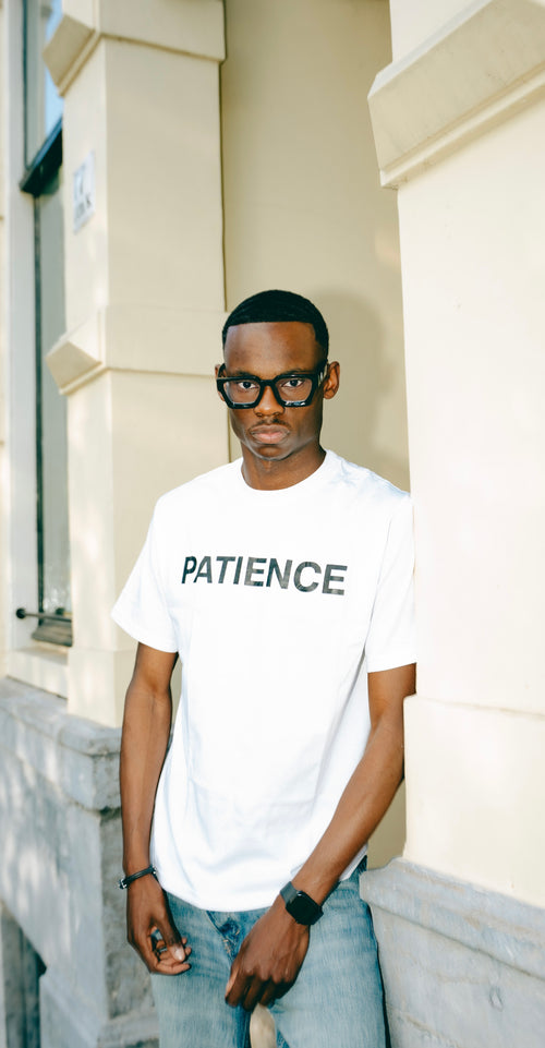 PATIENCE WHITE TSHIRT