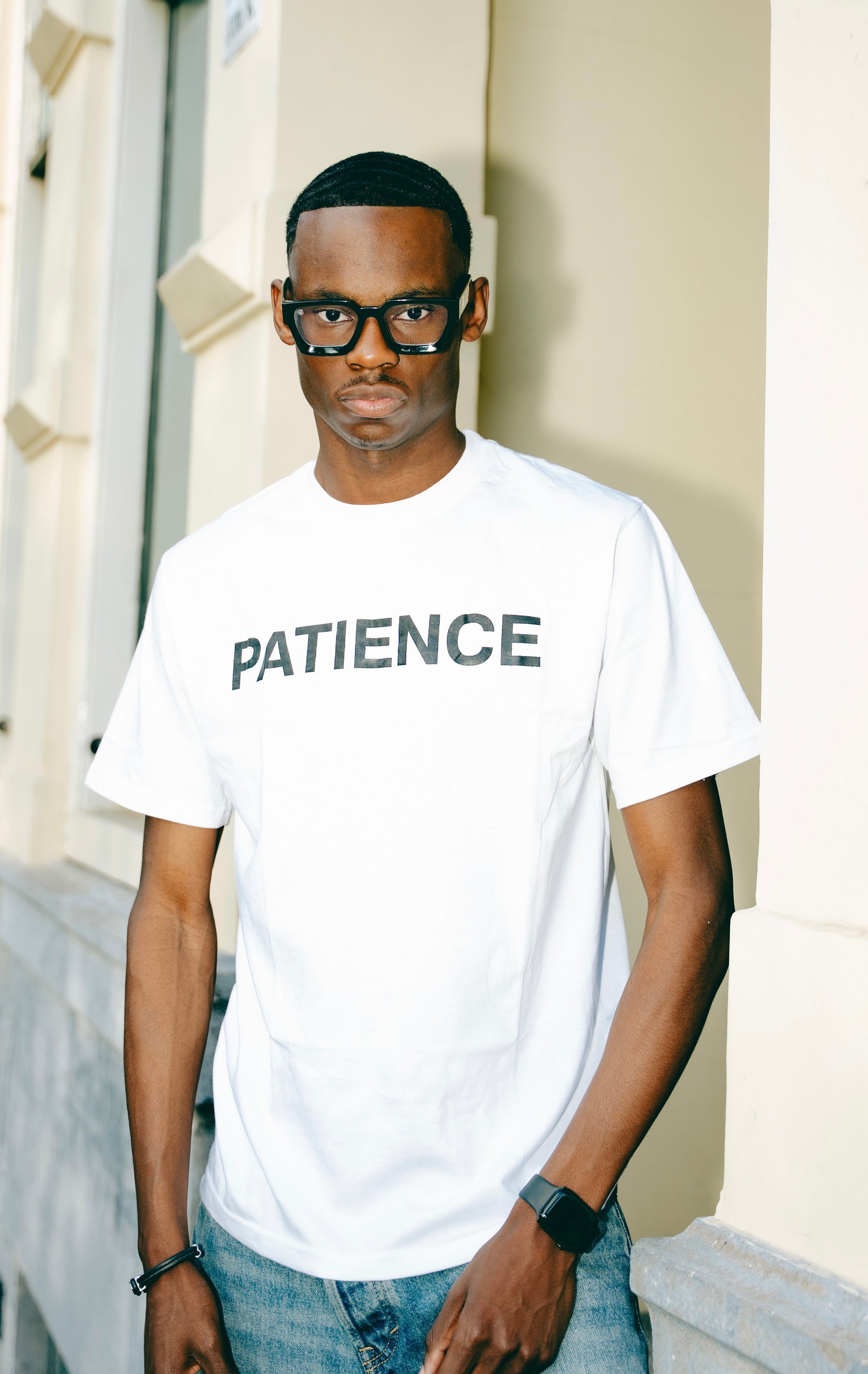 PATIENCE WHITE TSHIRT
