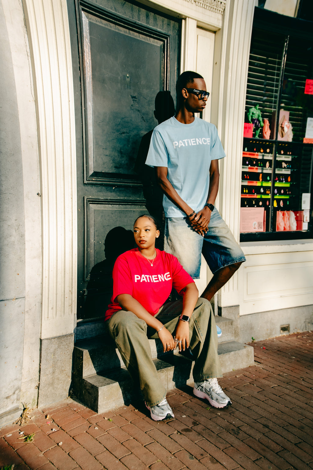 PATIENCE BABY BLUE TSHIRT