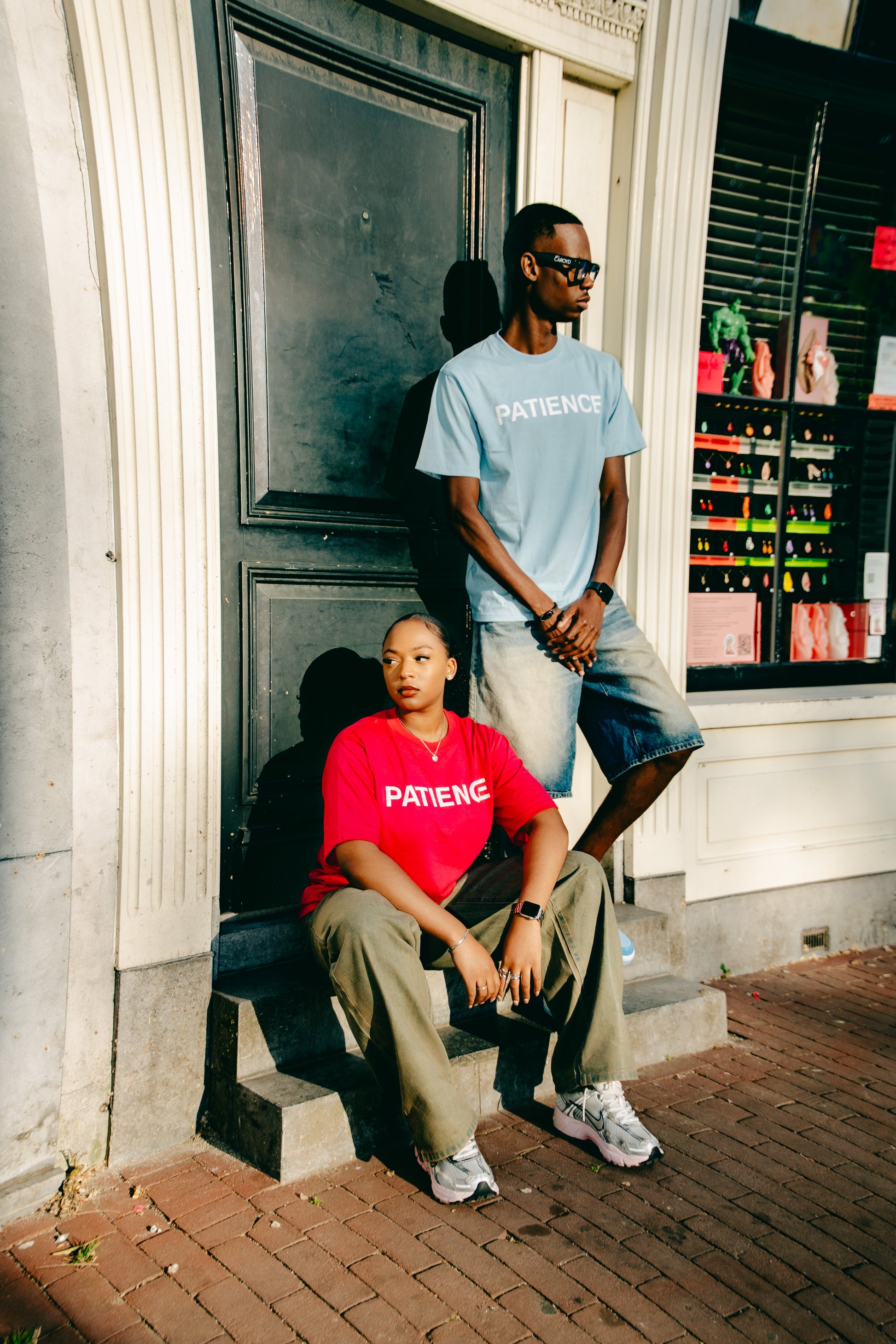 PATIENCE BABY BLUE TSHIRT