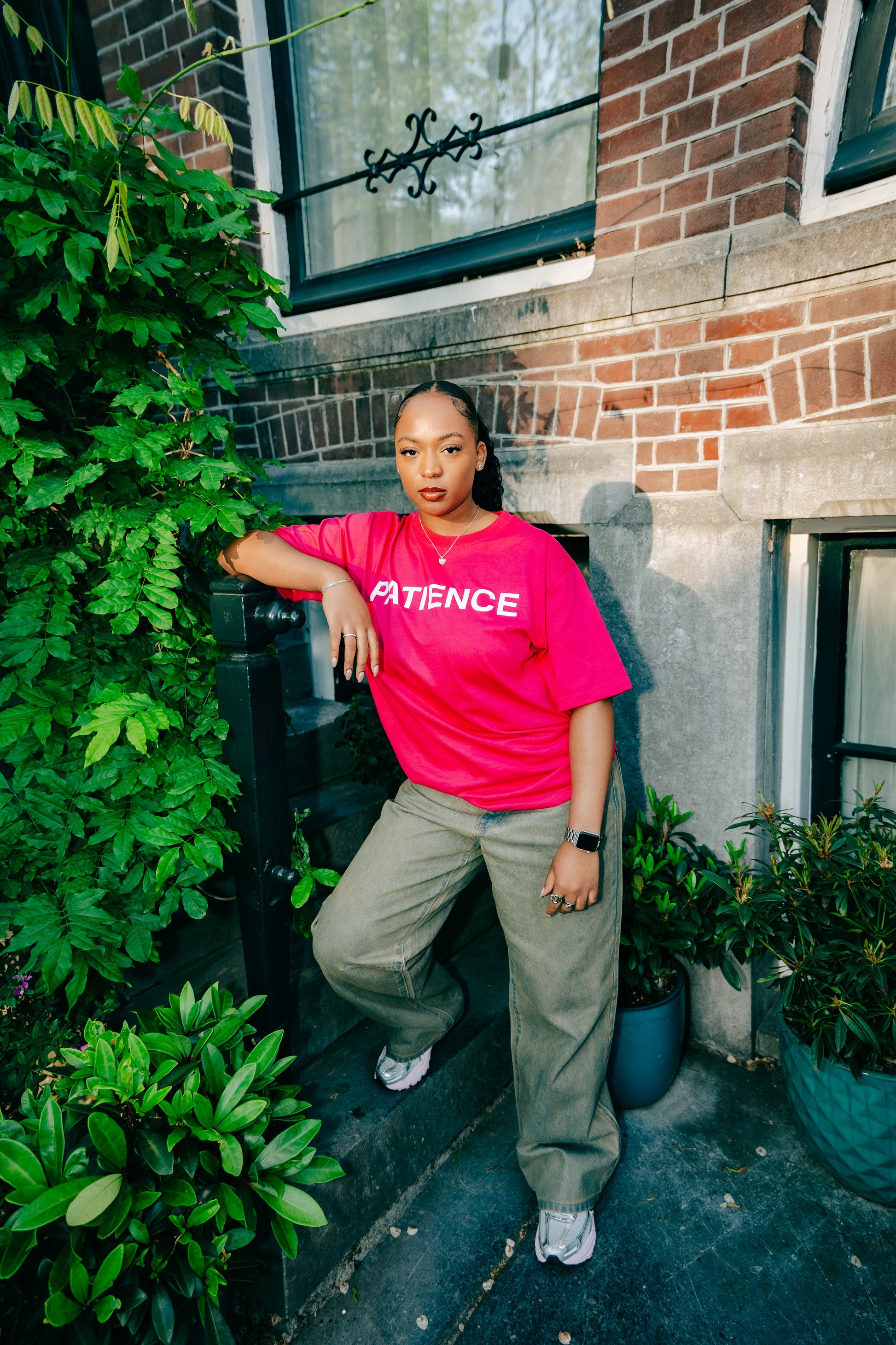 PATIENCE PINK TSHIRT