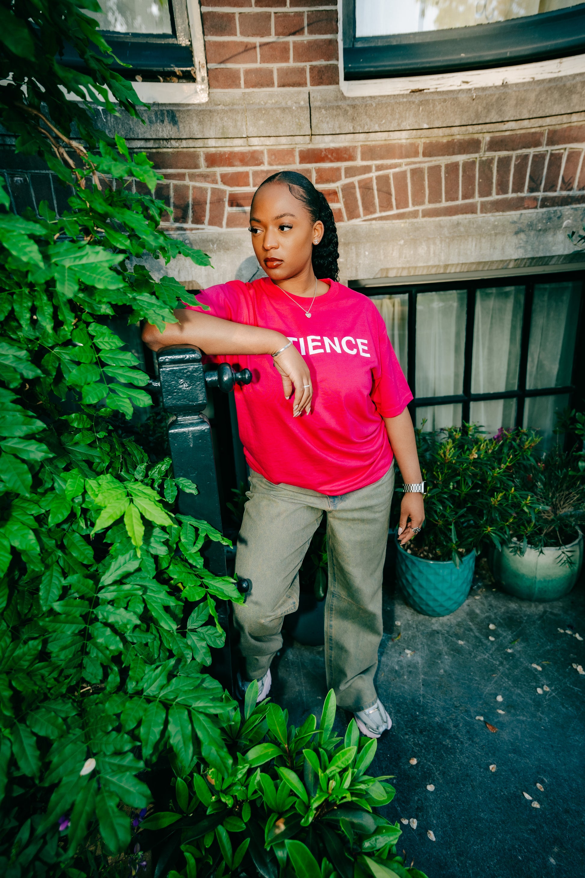 PATIENCE PINK TSHIRT